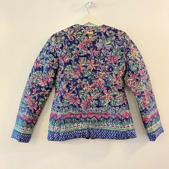 Lilly Pulitzer Womens Lilah Reversible Down Coat Jacket Small - Picture 5 of 11